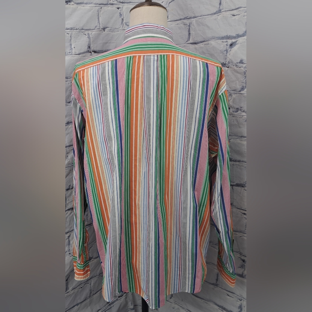 Ralph Lauren Men's Classic Fit Button Down Shirt Colorful Striped Size 2XL XXL - Picture 2 of 12